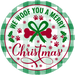 Christmas Sign, Woof You Merry Christmas, DECOE-5325, Sign For Wreath, 10" Metal Sign
