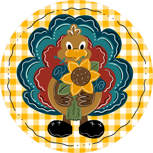 Fall Sign, Turkey, DECOE-5328-DH, 18" Door Hanger
