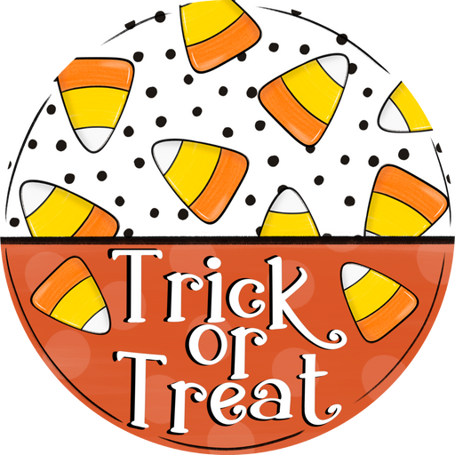 Halloween Sign, Candy Corn Sign, DECOE-5335-DH, 18" Door Hanger