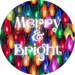 Christmas Sign, Merry and Bright, DECOE-5337-DH, 18" Door Hanger