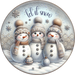 Snowman Sign, Let It Snow, DECOE-5338-D, Sign For Wreath, 10" Wood Sign - DecoExchange®