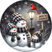 Snowman Sign, Snuggle Up, DECOE-5345-D, Sign For Wreath, 10" Wood Sign - DecoExchange®