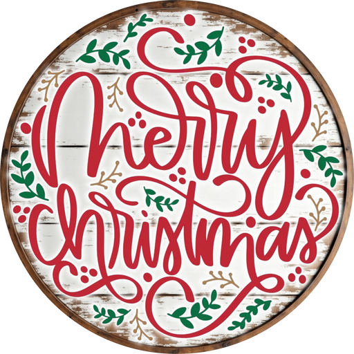 Christmas Sign, Merry Christmas, DECOE-5350, Sign For Wreath, 10" Metal Sign