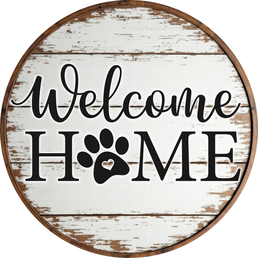 Dog Sign, Welcome Sign, DECOE-5351-DH, 18" Door Hanger