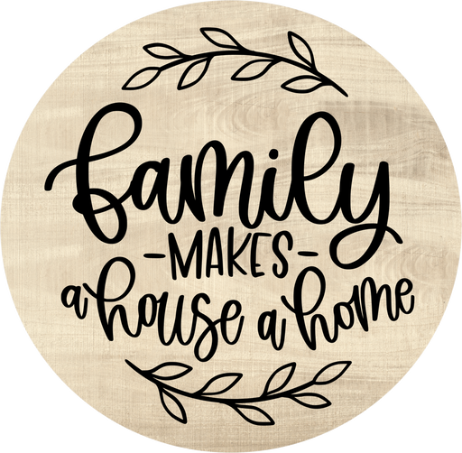 Welcome Sign, Family Sign, DECOE-5356, Sign For Wreath, 10" Metal Sign