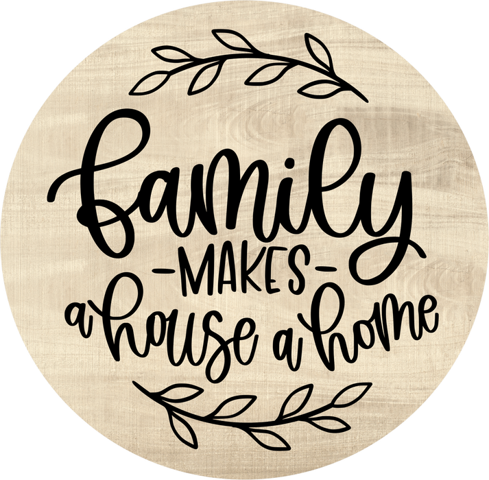 Welcome Sign, Family Sign, DECOE-5356, Sign For Wreath, 10" Metal Sign