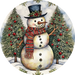 Snoman Sign, Winter Sign, DECOE-5402-DH, Sign For Door, 18" Door Hanger