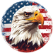 Patriotic Sign, Eagle Sign, DECOE-5405-DH, Sign For Door, 18" Door Hanger