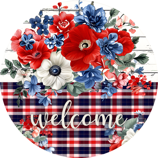 Patriotic Sign, USA Sign, DECOE-5412-DH, Sign For Door, 18" Door Hanger