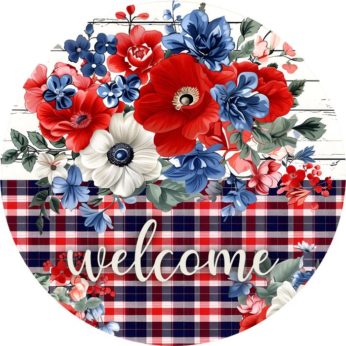 Patriotic Sign, USA Sign, DECOE-5412-DH, Sign For Door, 18" Door Hanger