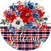 Patriotic Sign, USA Sign, DECOE-5412-DH, Sign For Door, 18" Door Hanger