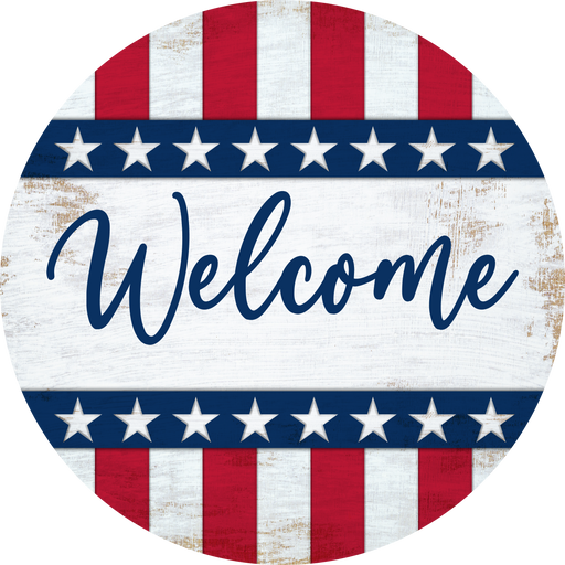 Patriotic Sign, USA Sign, DECOE-5413-DH, Sign For Door, 18" Door Hanger