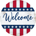 Patriotic Sign, USA Sign, DECOE-5413-DH, Sign For Door, 18" Door Hanger