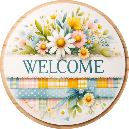 Welcome Magnolia Sign, DECOE-5438-D, Sign For Wreath, 10" Wood Sign