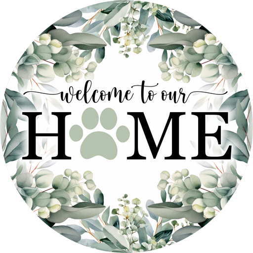 Blue and Yellow Welcome Sign,, DECOE-5422-DH, Sign For Wreath, 18" Door Hanger