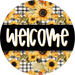 USA Eagle Sign, DECOE-5428-DH, Sign For Wreath, 18" Door Hanger