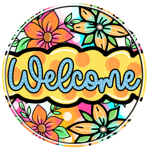 Welcome Summer Sign, DECOE-5474-DH, Sign For Wreath, 18" Door Hanger