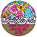 Welcome Sign, DECOE-5477-DH, Sign For Wreath, 18" Door Hanger