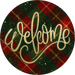 Traditional Christmas Welcome Sign, DECOE-5482-DH, Sign For Wreath, 18" Door Hanger