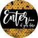 Enter if you Dare, Halloween Sign, DECOE-5483-DH, Sign For Wreath, 18" Door Hanger
