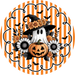Falloween Welcome Sign, DECOE-5486-DH, Sign For Wreath, 18" Door Hanger