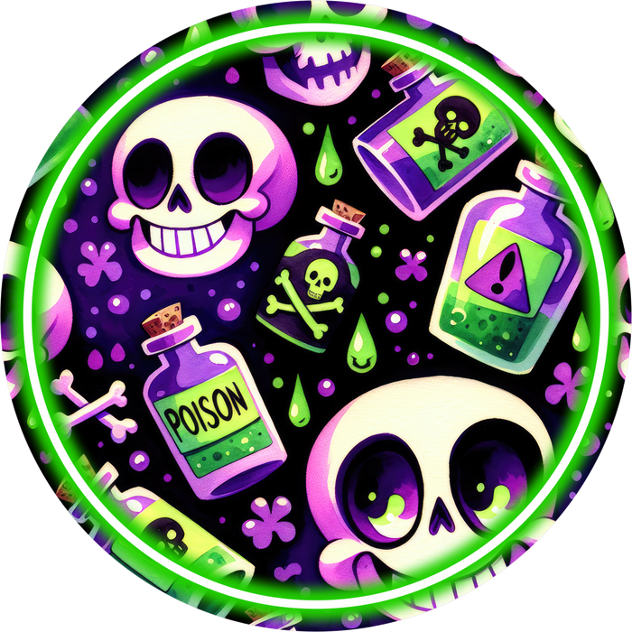Neon Halloween Sign, DECOE-5487-DH, Sign For Wreath, 18" Door Hanger