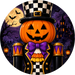 Halloween Nutcracker Sign, DECOE-5491-DH, Sign For Wreath, 18" Door Hanger