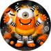 Halloween Monster Sign, DECOE-5494-DH, Sign For Wreath, 18" Door Hanger