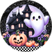 Halloween Sign, Cute Ghost, DECOE-5504-DH, Sign For Wreath, 18" Door Hanger