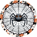Halloween Sign, Spider Sign, DECOE-5505-DH, Sign For Wreath, 18" Door Hanger
