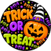 Trick or Treat Sign, Halloween Sign, DECOE-5513-DH, Sign For Wreath, 18" Door Hanger