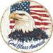 Eagle Sign, Patriotic Sign, God Bless America, DECOE-5525-DH, Sign For Wreath, 18" Door Hanger