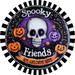 Spooky Friends, Halloween Sign, DECOE-5532-DH, Sign For Wreath, 18" Door Hanger