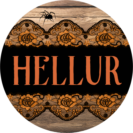 Hellur Sign, DECOE-5541-DH, Sign For Wreath, 18" Door Hanger