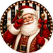 Santa Sign, Christmas Sign, DECOE-5543-DH, Sign For Wreath, 18" Door Hanger