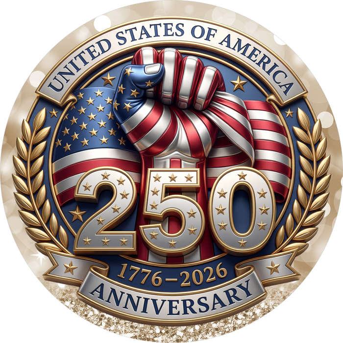 Patriotic Sign, America 250, DECOE-5545-DH, Sign For Wreath, 18" Door Hanger