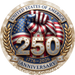 Patriotic Sign, America 250, DECOE-5545-DH, Sign For Wreath, 18" Door Hanger