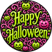 Happy Halloween Sign, DECOE-5548-DH, Sign For Wreath, 18" Door Hanger