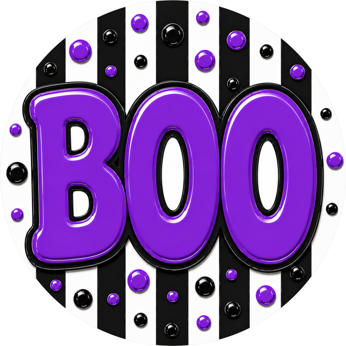 Boo Sign, Halloween Sign, DECOE-5552-DH, Sign For Wreath, 18" Door Hanger
