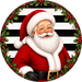 Santa Sign, Christmas Sign, DECOE-5558-DH, Sign For Wreath, 18" Door Hanger