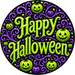 Happy Halloween Sign, DECOE-5564-DH, Sign For Wreath, 18" Door Hanger
