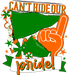 School Pride Door Hanger, Green and Orange, DECOE-W-904916-DH , 22" Door Hanger - DecoExchange®