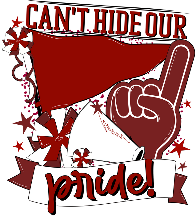 School Pride Door Hanger, Maroon, DECOE-W-904922-DH , 22" Door Hanger - DecoExchange®