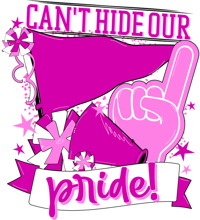 School Pride Door Hanger, Pink, DECOE-W-904930-DH , 22" Door Hanger - DecoExchange®