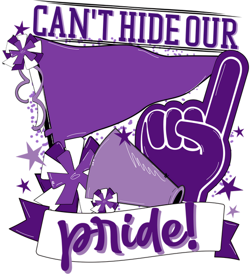 School Pride Door Hanger, Purple, DECOE-W-904933-DH , 22" Door Hanger - DecoExchange®
