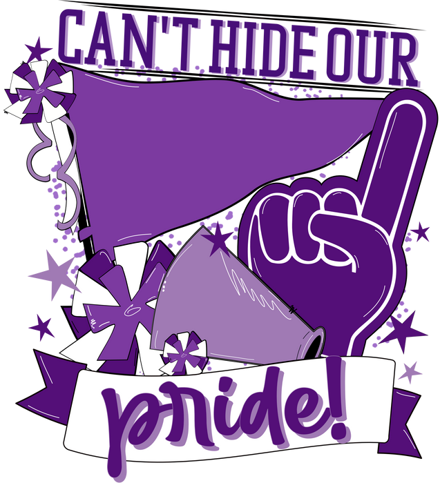 School Pride Door Hanger, Purple, DECOE-W-904933-DH , 22" Door Hanger - DecoExchange®