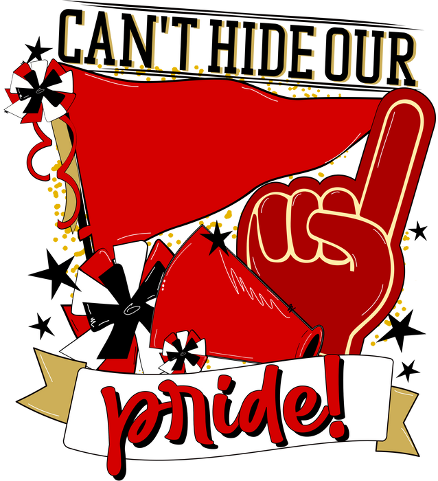 School Pride Door Hanger, Red, DECOE-W-904935-DH , 22" Door Hanger - DecoExchange®