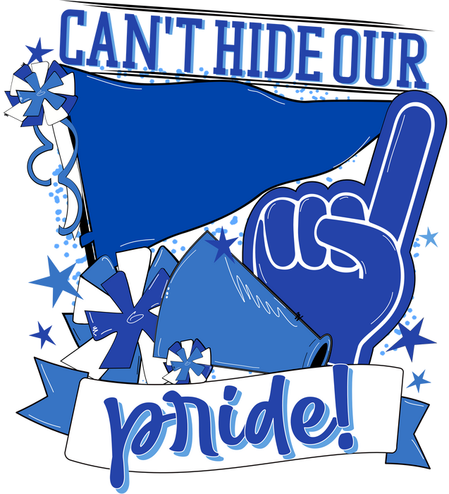 School Pride Door Hanger, Royal, DECOE-W-904941-DH , 22" Door Hanger - DecoExchange®