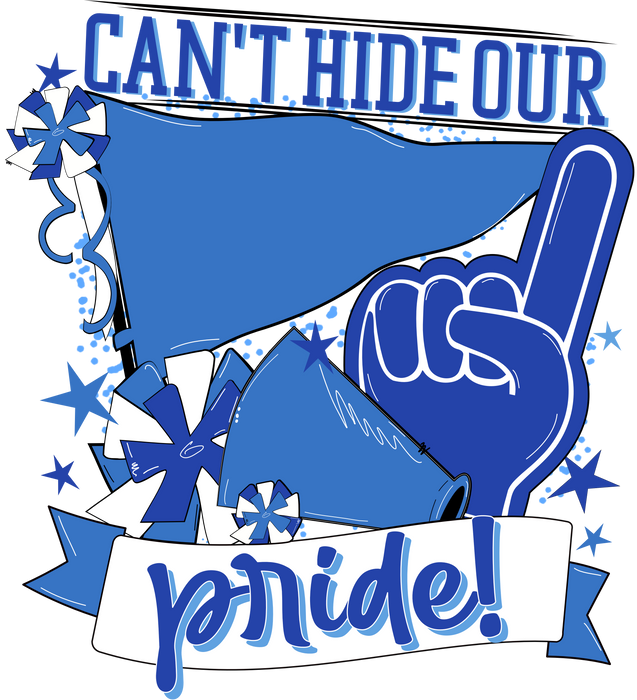 School Pride Door Hanger, Royal, DECOE-W-904948-DH , 22" Door Hanger - DecoExchange®