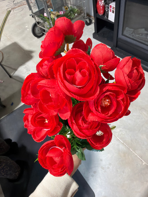 Mini Camillia Bush - 12 Stems - Red - 36358 - DecoExchange®